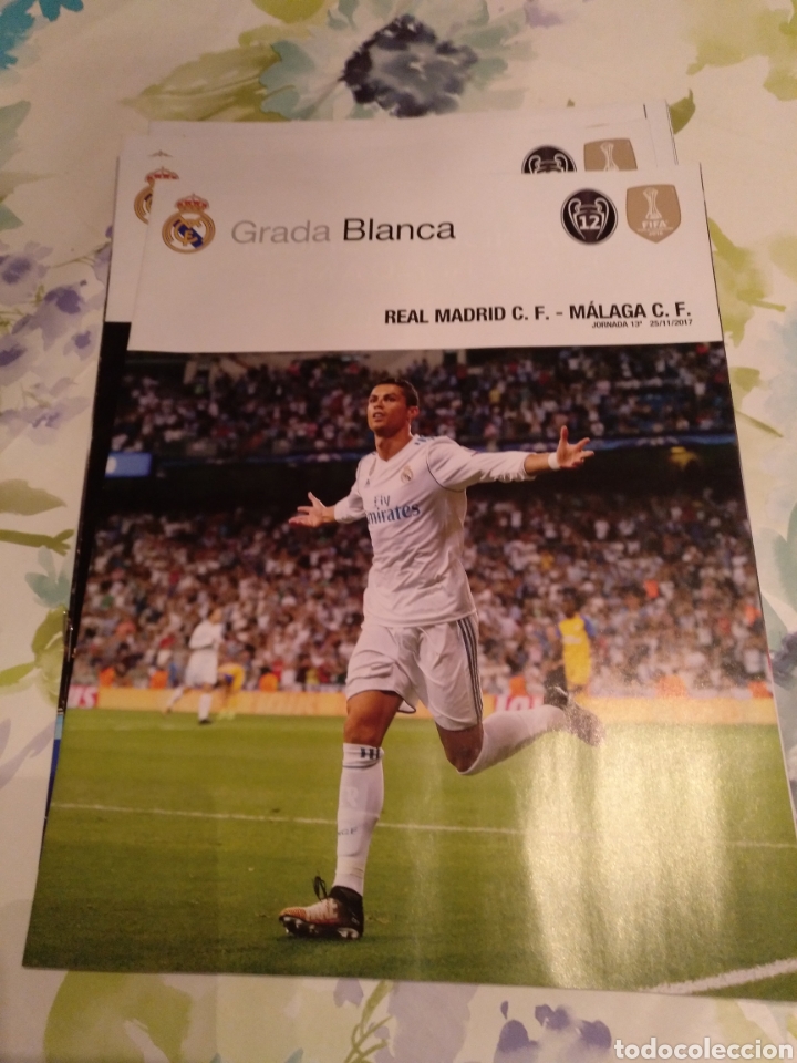 Coleccionismo deportivo: Grada blanca rm malaga