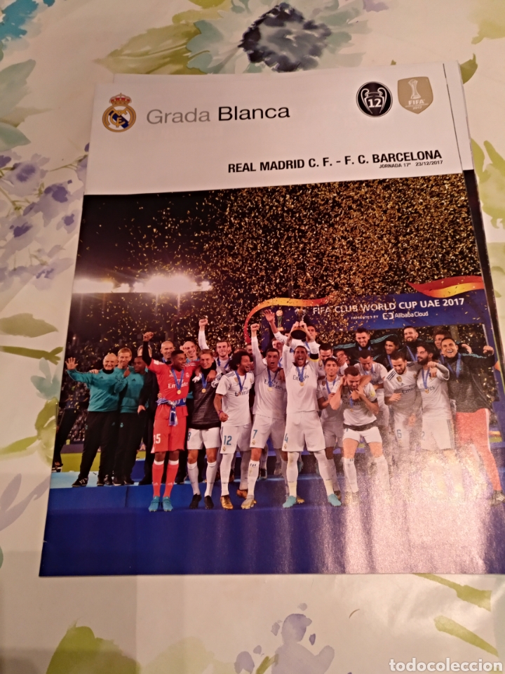 Coleccionismo deportivo: Grada blanca rm barcelona