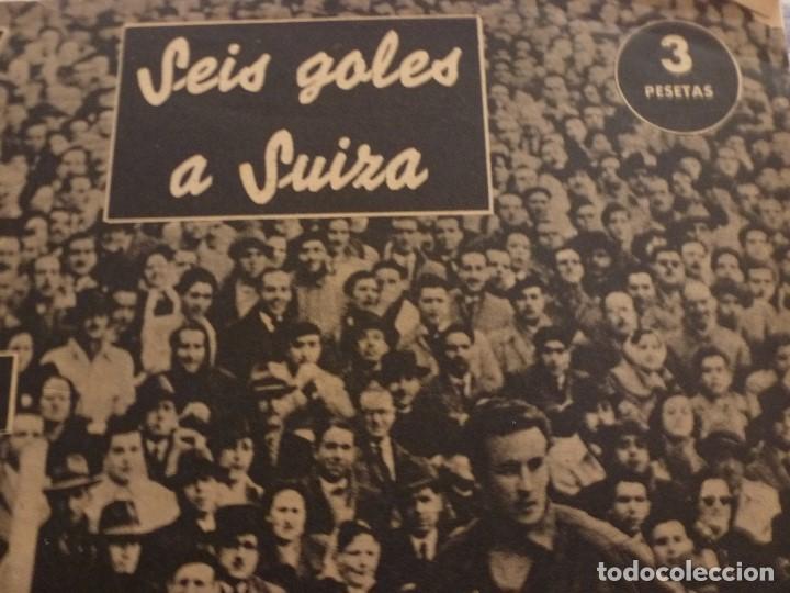 Collezionismo sportivo: (LLL) MAGAZINE SUPLEMENTO(20-2-51)-ESPA&Ntilde;A 6 SUIZA 3 EN CHAMARTIN-LA PELICULA EN FOTOS DEL PARTIDO