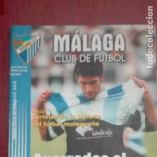 Coleccionismo deportivo: REVISTA OFICIAL MALAGA CF NUMERO 6 2001