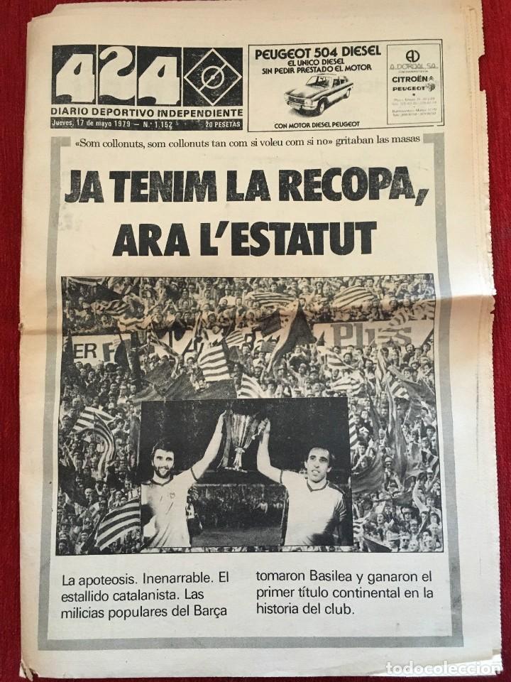 Sports collectibles: PERIODICO 424 FINAL RECOPA 1979 BARCELONA FORTUNA DUSSELDORF
