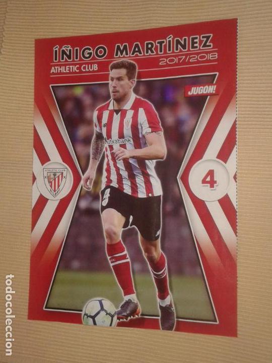 Colecionismo desportivo: HOJA (MINI POSTER) REVISTA JUGON, I&Ntilde;IGO MARTINEZ, ATHLETIC CLUB BILBAO, 2017-2018