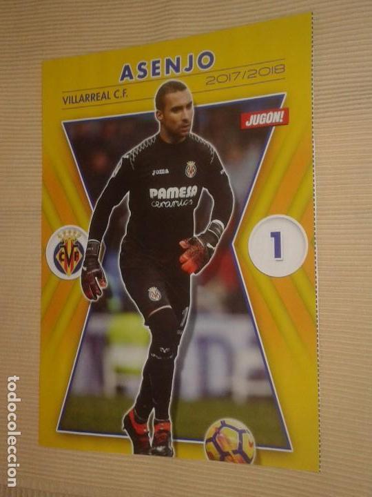 Colecionismo desportivo: HOJA (MINI POSTER) REVISTA JUGON, ASENJO, VILLARREAL C.F. / ANGEL, GETAFE C.F. - 2017-2018
