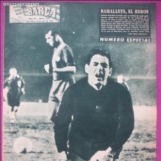 Coleccionismo deportivo: REVISTA BARÇA, Nº 228, 1960, FUTBOL, RAMALLETS EL HEROE, NUMERO ESPECIAL,