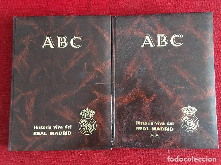 Coleccionismo deportivo: 2 TOMOS HISTORIA VIVA DEL REAL MADRID 1902 1987 63 FASCICULOS COMPLETO ABC EN BUEN ESTADO