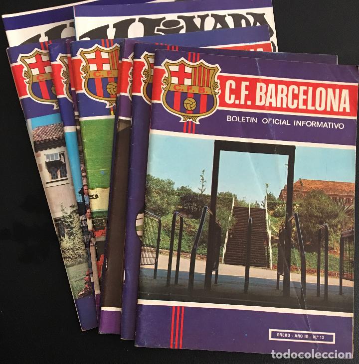 Coleccionismo deportivo: lote boletin oficial informativo f.c. barcelona n&ordm; 13-15-17-20-21-22-23 a&ntilde;o iii mainada peques