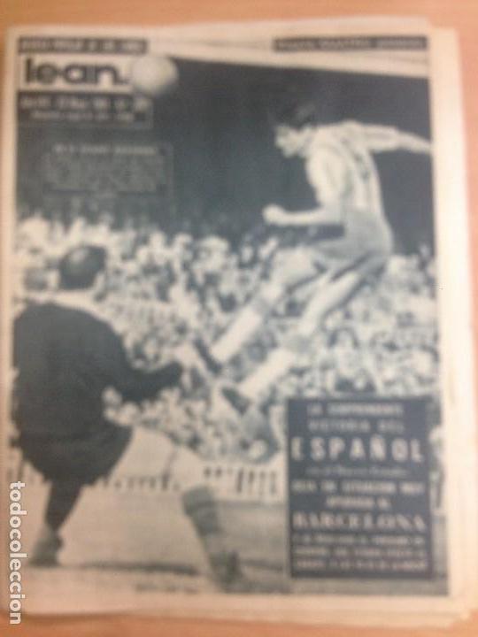 Coleccionismo deportivo: REVISTA DEPORTIVA LEAN N&ordm; 306 MAYO 1961 PARTIDO FUTBOL BARCELONA-ESPA&Ntilde;OL  ESPA&Ntilde;OL-MONTREUX SPROT