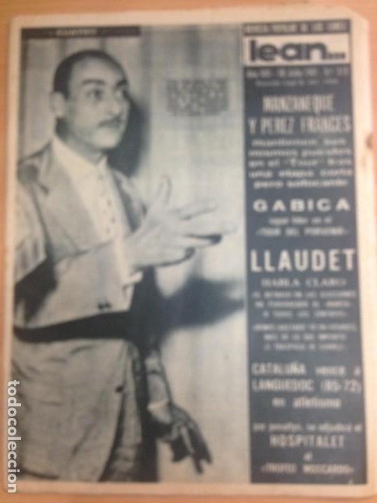 Coleccionismo deportivo: REVISTA DEPORTIVA LEAN N&ordm; 313 JULIO 1961 TOUR DE FRANCE CICLISMO