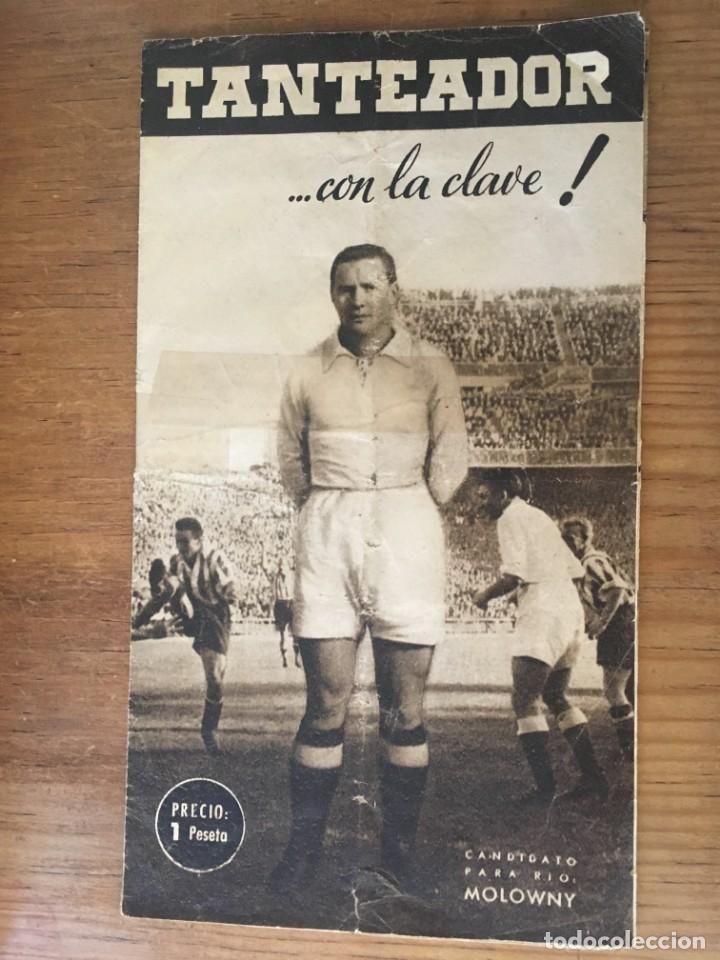 Coleccionismo deportivo: R4380 ANTIGUA REVISTA TANTEADOR FUTBOL MOLOWNY MARCONI CIGARRILLOS RUMBO CHRYSLER