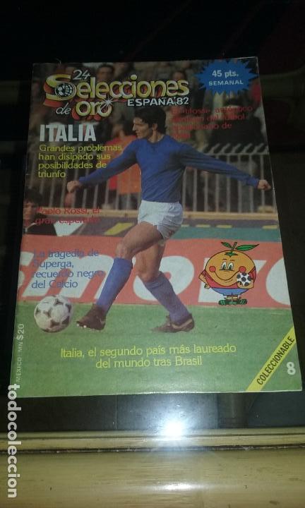 Coleccionismo deportivo: ITALIA 1982. REVISTA SELECCIONES DE ORO MUNDIAL 1982. n&ordm;8.MUY BUEN ESTADO. INCLUYE POSTER
