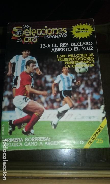 Coleccionismo deportivo: ESPA&Ntilde;A 1982. REVISTA SELECCIONES DE ORO MUNDIAL 1982. n&ordm;25.MUY BUEN ESTADO.
