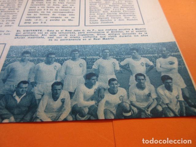 Coleccionismo deportivo: RECORTE FOTO 1957 - ALINEACION REAL JAEN C. DE F. - 13 x 8 CM.