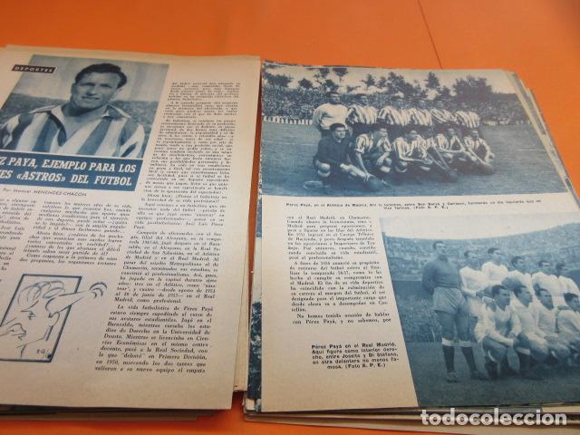 Coleccionismo deportivo: ARTICULO 1957 - PEREZ PAYA ATLETICO DE MADRID Y REAL MADRID DI STEFANO BUSTO SEVILLA - 3 PAGINA