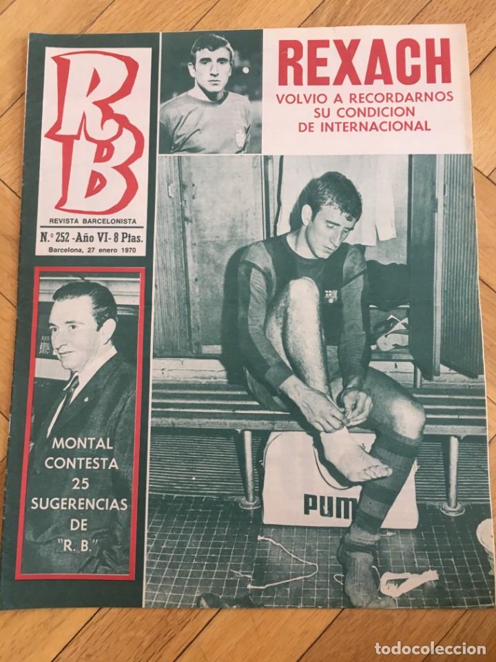 Coleccionismo deportivo: REVISTA R.B. RB N&ordm; 252 (27-1-70) REXACH CICLISMO FAGOR MERCIER BARCELONA 2-1 REAL SOCIEDAD SEAT 850