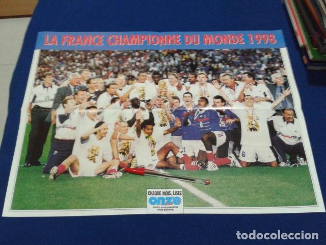 Coleccionismo deportivo: POSTER FUTBOL ONZE ( LA FRANCE CHAMPIONNE DU MONDE 1998 ) NUEVO