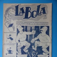 Coleccionismo deportivo: LA BOLA, SEMANARIO HUMORISTICO DE TODOS LOS DEPORTES - AÑO 1945, Nº 3