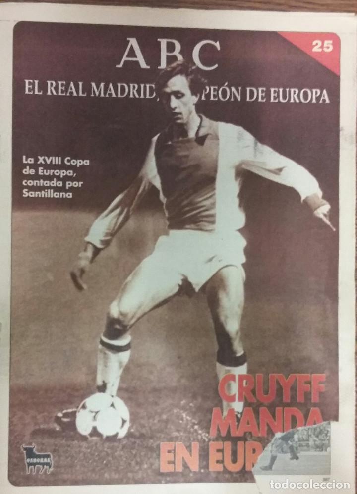 Coleccionismo deportivo: Fasc&iacute;culo 25 ABC El Real Madrid, Campe&oacute;n de Europa (Ajax)
