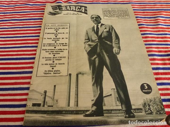Coleccionismo deportivo: (ABJ)REVISTA BAR&Ccedil;A N&ordm;:38(6-9-56)MEMORIAS PLATKO !!!SELECCI&Oacute;N BARCELONA 3 REAL MADRID 7 !!!!!