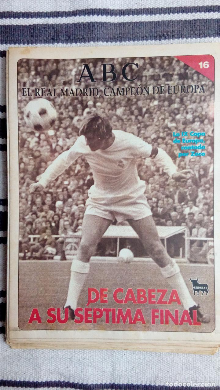 Coleccionismo deportivo: COLECCION ABC: EL REAL MADRID, CAMPEON DE EUROPA N&ordm; 16: DE CABEZA A SU SEPTIMA FINAL