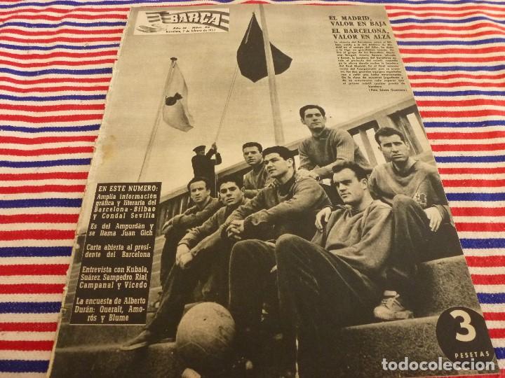 Coleccionismo deportivo: (ABJ)REVISTA BAR&Ccedil;A N&ordm;:60(7-2-57)CONDAL-SEVILLA,BAR&Ccedil;A 2 BILBAO 0,SAMPEDRO,VICEDO.