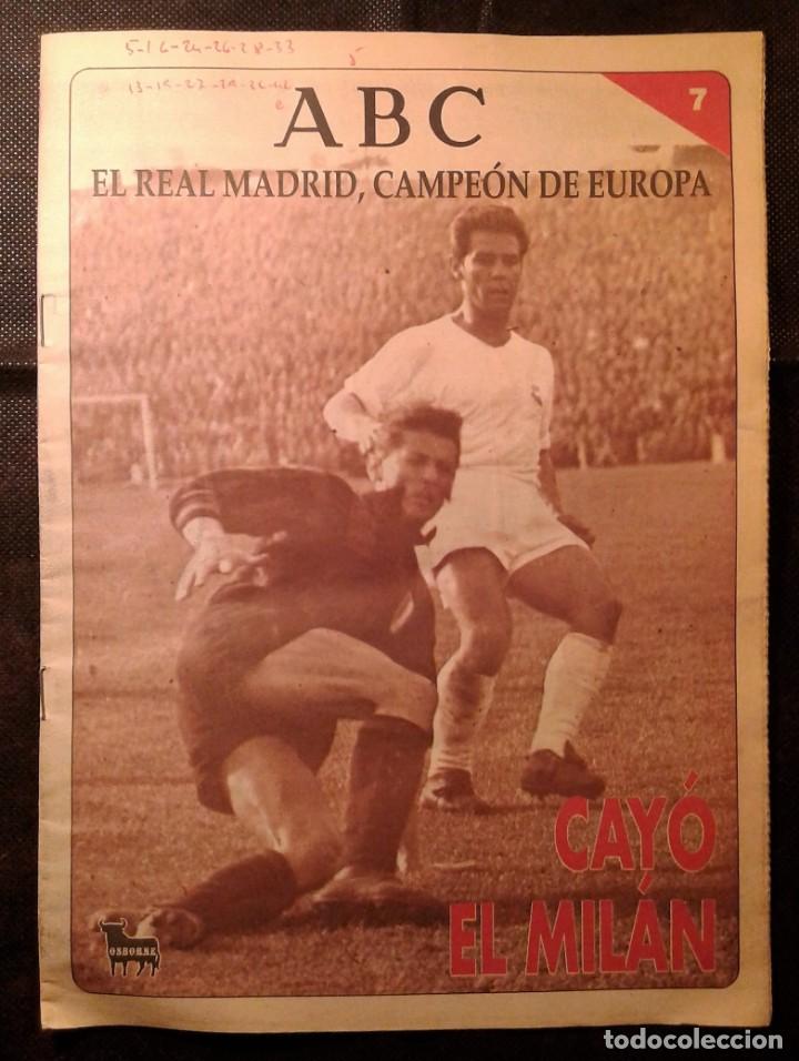 Coleccionismo deportivo: SUPLEMENTO ABC. EL REAL MADRID, CAMPEON DE EUROPA, NUMERO 7.