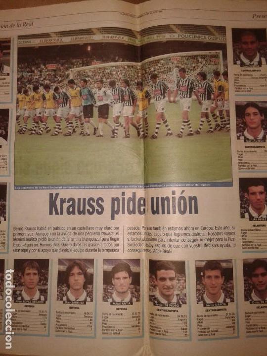 Coleccionismo deportivo: DIARIO VASCO REAL SOCIEDAD 98-99