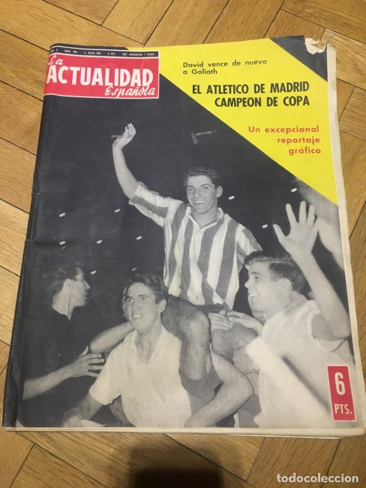 Coleccionismo deportivo: REVISTA REAL MADRID 2-3 ATLETICO MADRID CAMPEON COPA GENERALISIMO 1961 ACTUALIDAD ESPA&Ntilde;OLA