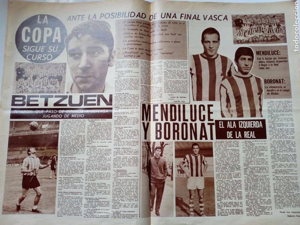 Coleccionismo deportivo: DICEN... nº 1344 (31-5-1969) 1er Diario Deportivo de la tarde. Final de copa, Athletic Club - Foto 5 - 158115706