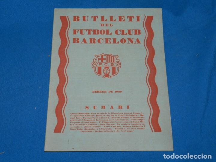 Coleccionismo deportivo: (M) BUTLLETI DEL FUTBOL CLUB BARCELONA ANY II NUM 7 FEBRER 1929 , 24 PAG , 27X21 CM, SE&Ntilde;ALES DE USO