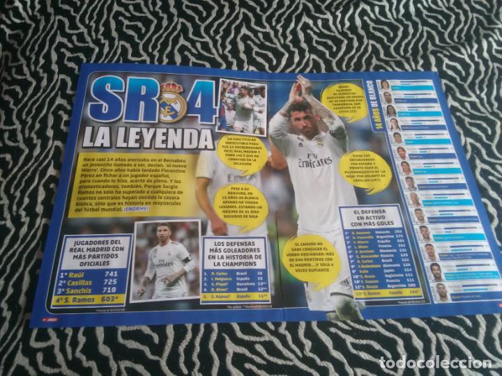 Coleccionismo deportivo: REPORTAJE 3 P&Aacute;G REVISTA JUG&Oacute;N 18-19, LIGA F&Uacute;TBOL 2018-2019: SERGIO RAMOS, SR4 LEYENDA (REAL MADRID)