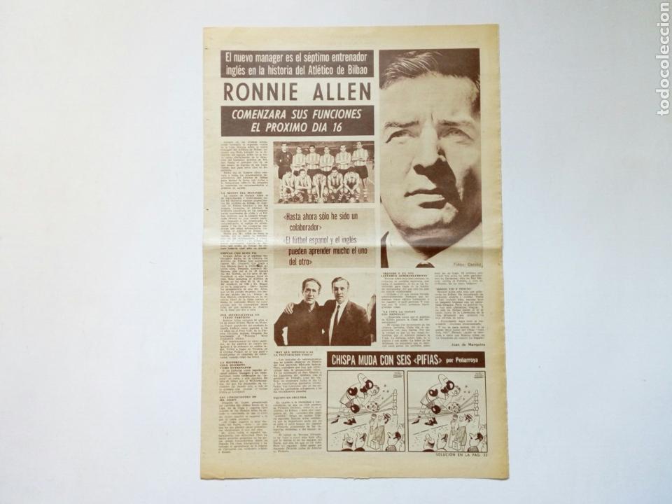 Sammelleidenschaft Sport: Recorte (4 p&aacute;ginas) DICEN... (1969): Ronnie Allen comenzar&aacute; sus funciones en el Athletic - Bilbao -