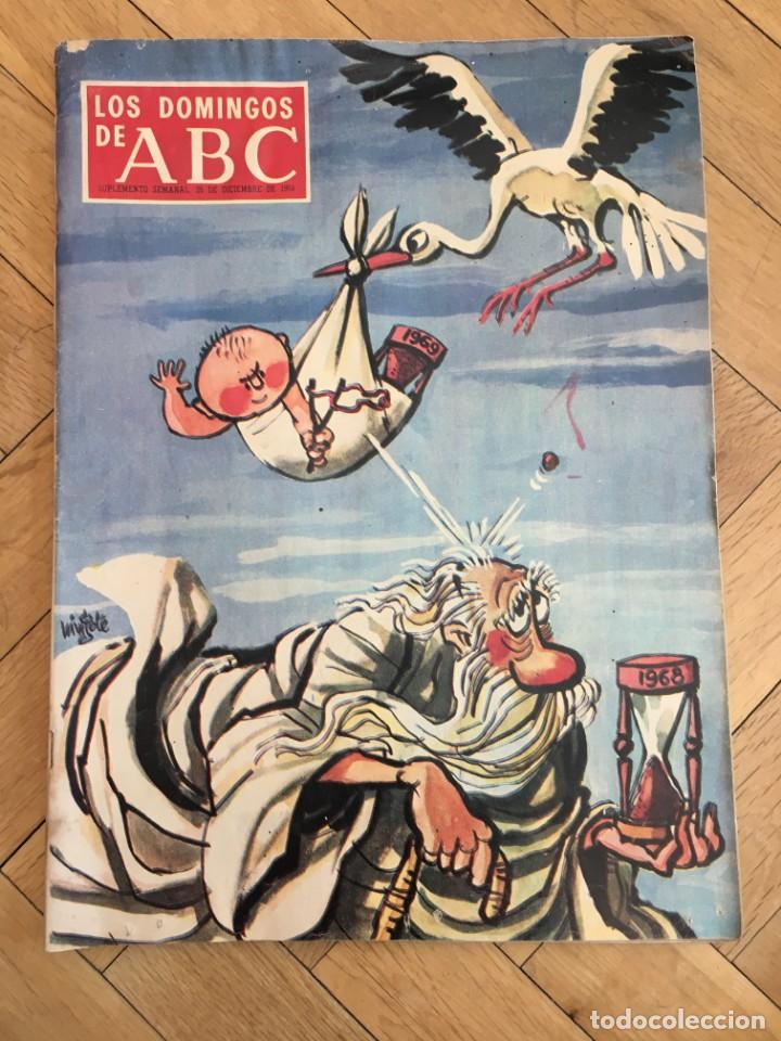 Coleccionismo deportivo: LOS DOMINGOS DE ABC (29-12-1968) LA HISTORIA DEL REAL MADRID SANTIAGO BERNABEU POSTER BARDOT CINE