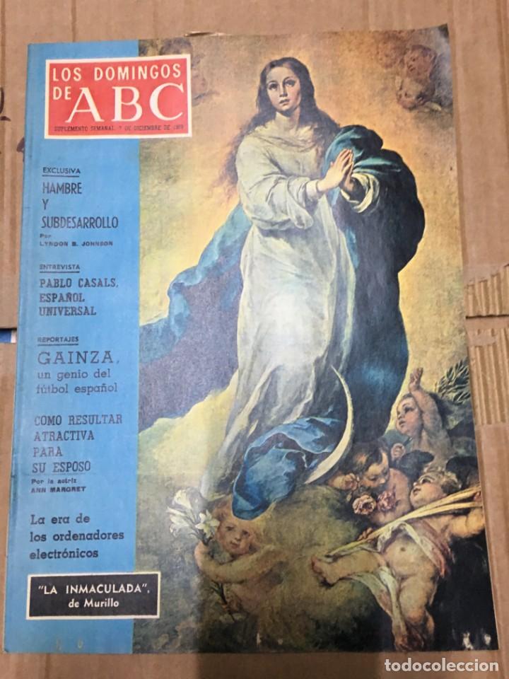 Coleccionismo deportivo: LOS DOMINGOS DE ABC (7-12-1969) LA INMACULADA DE MURILLO GAINZA ATHLETIC CLUB BILBAO