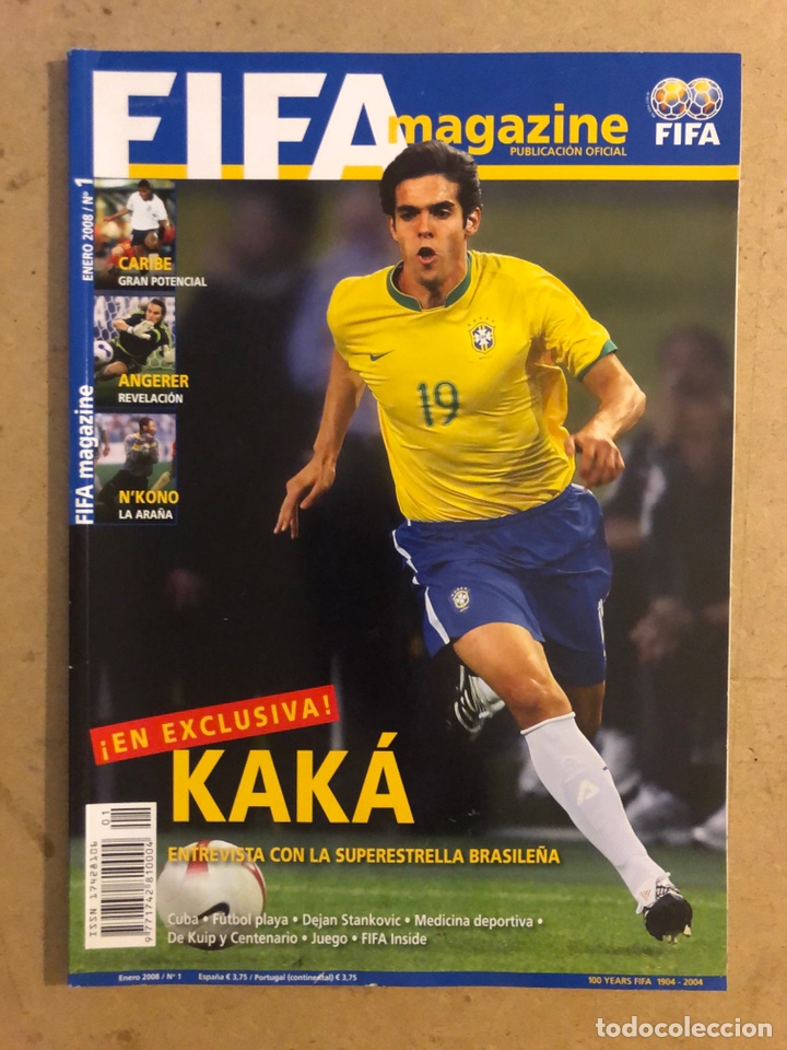 Coleccionismo deportivo: FIFA MAGAZINE N&deg;1 (ENERO, 2008). KAK&Aacute;, DEJAN STANKOVIC, N&rsquo;KONO, ANGERER, DE KUIP,...