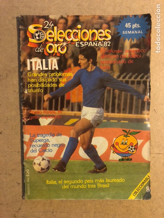 Coleccionismo deportivo: ITALIA N&deg; 8. 24 SELECCIONES DE ORO ESPA&Ntilde;A &lsquo;82. 71 P&Aacute;GINAS.