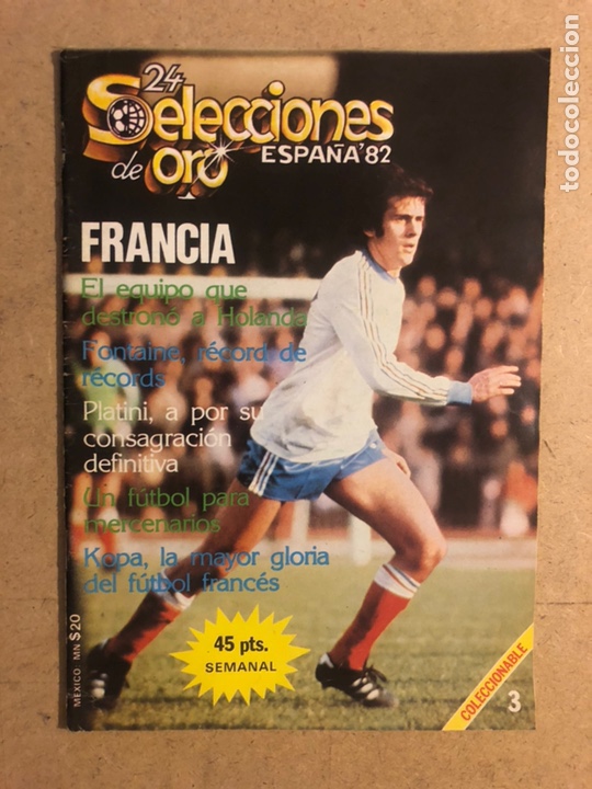 Collezionismo sportivo: FRANCIA N&deg; 3. 24 SELECCIONES DE ORO ESPA&Ntilde;A &lsquo;82. 71 P&Aacute;GINAS. MUY BUEN ESTADO.