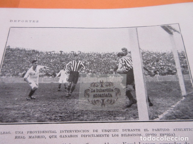 Coleccionismo deportivo: RECORTE 1929 - ATHLETIC BILBAO REAL MADRID URQUIZU BARCELONA REAL SOCIEDAD BOXEO JOSE GIRONES LARSEN
