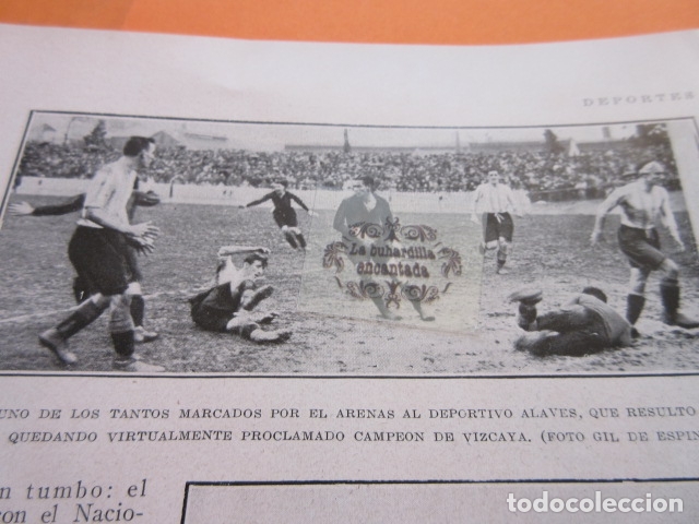 Coleccionismo deportivo: FOTO RECORTE 1929 - ARENAS DEPORTIVO ALAVES CAMPEON VIZCAYA BILBAO SANTANDER REAL RACING CLUB SANTIU