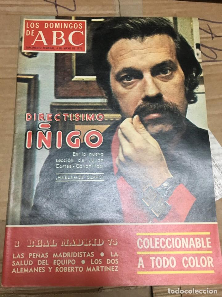 Coleccionismo deportivo: LOS DOMINGOS DE ABC (4-5-1975) COLECCIONABLE REAL MADRID CHEQUEO AL CAMPEON LAS PE&Ntilde;AS HITCHCOCK