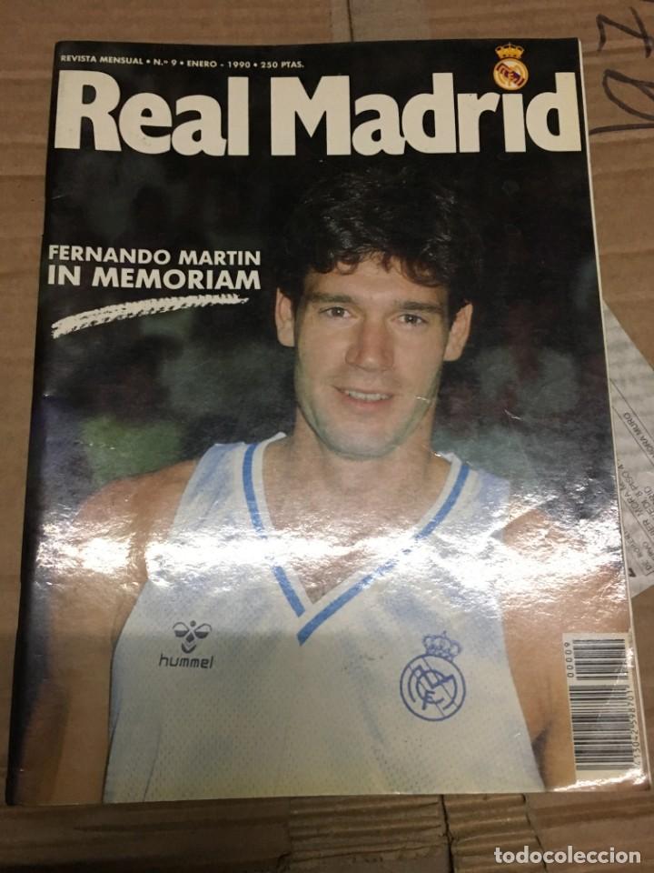 Sammelleidenschaft Sport: REVISTA OFICIAL REAL MADRID # 9 ENERO 1990 FERNANDO MARTIN EN MEMORIA PACO BUYO