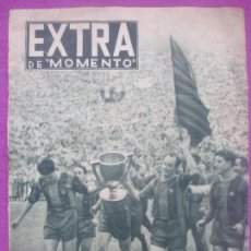 Coleccionismo deportivo: PERIODICO EXTRA DE MOMENTO, 1953, CAMPEON DE LIGA F.C. BARCELONA,