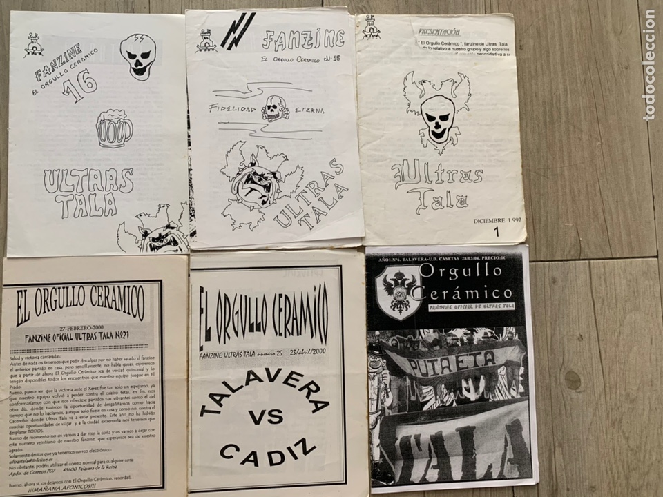 Collezionismo sportivo: Lote Fanzine orgullo cer&aacute;mico ultras Tala Talavera de la Reina