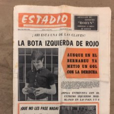 Coleccionismo deportivo: ESTADIO, SEMANRIO DE DEPORTES N° 40 (13/6/70). TXETXU ROJO, GROSSO, J.A. GRANDE, IGARTUA, IRIONDO,. Lote 175494862