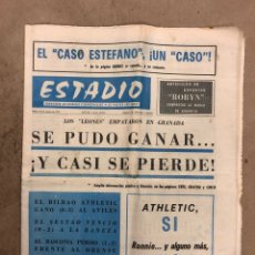 Coleccionismo deportivo: ESTADIO N° 83 (29/3/1971). GRANADA 2-2 ATHLETIC CLUB, CASSIUS CLAY, URTAIN, 1ª,2ª,3ª DIVISIÓN,... Lote 175515297