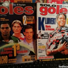Coleccionismo deportivo: REVISTAS SOLO GOLES. FÚTBOL 1998. PRIMEROS 3 NÚMEROS.