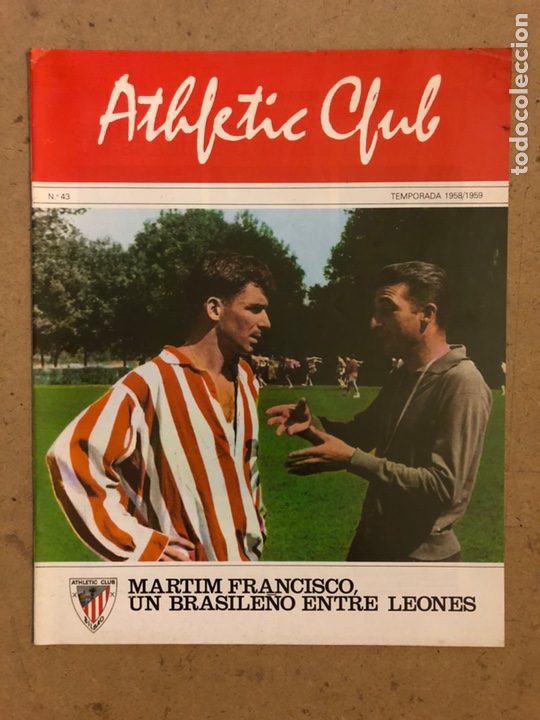 Coleccionismo deportivo: HISTORIA DEL ATHLETIC CLUB. FASC&Iacute;CULO N&deg; 43 (TEMPORADA 58/59). MARTIM FRANCISCO, UN BRASILE&Ntilde;O ENTRE