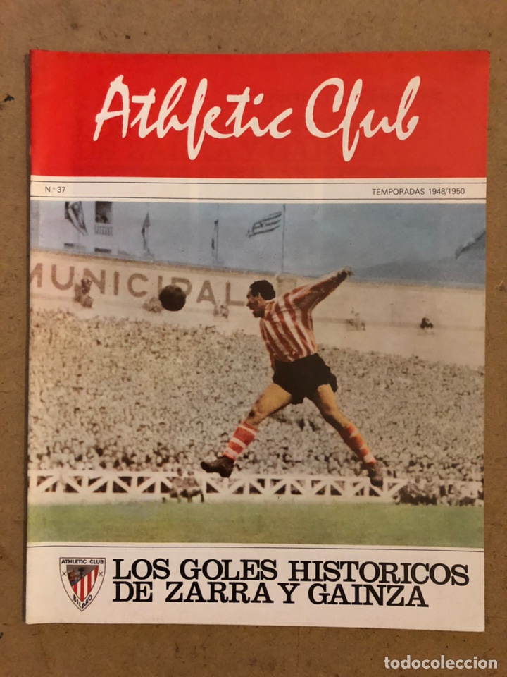 Colecionismo desportivo: HISTORIA DEL ATHLETIC CLUB. FASC&Iacute;CULO N&deg; 37 (TEMPORADA 48/50). LOS GOLES HIST&Oacute;RICOS DE ZARRA Y GAINZ
