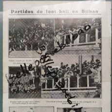 Coleccionismo deportivo: INAUGURACION SAN MAMES 1913 HOJA REVISTA TRIANGULAR ATHLETIC BILBAO SHEPHERD´S BUSH ALFONSO XIII 5*. Lote 182485758