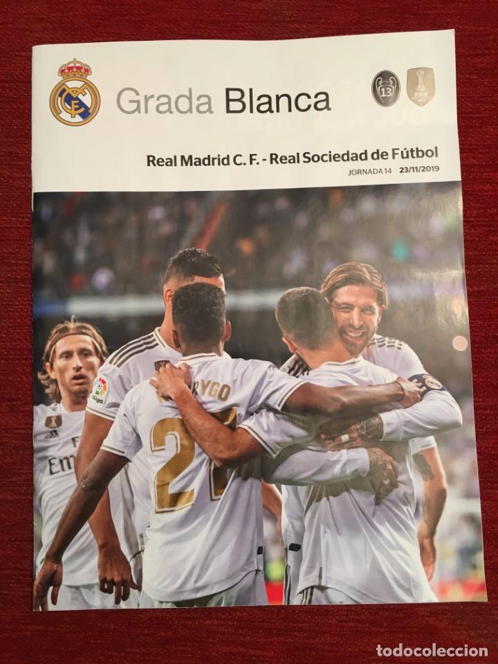 Coleccionismo deportivo: REVISTA PROGRAMA OFICIAL REAL MADRID REAL SOCIEDAD LIGA TEMPORADA 2019 2020 POSTER KROOS