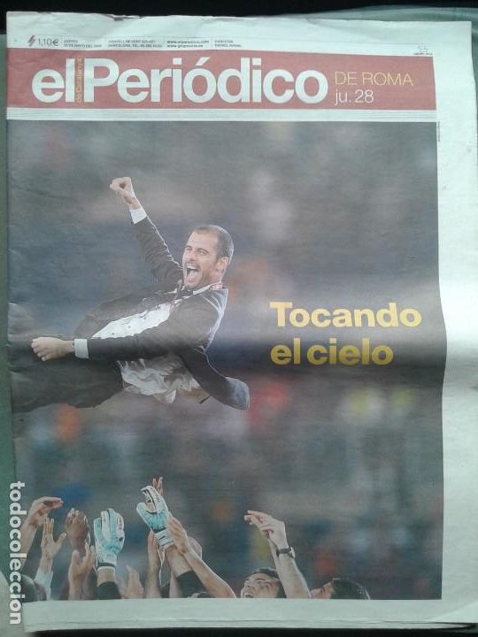 Sports collectibles: BAR&Ccedil;A  EL PERIODICO CHAAMPIONS  08-09